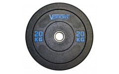 Диск бамперный черный 20 кг